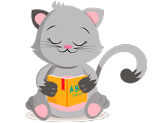 Gato de MLTOONS Leyendo