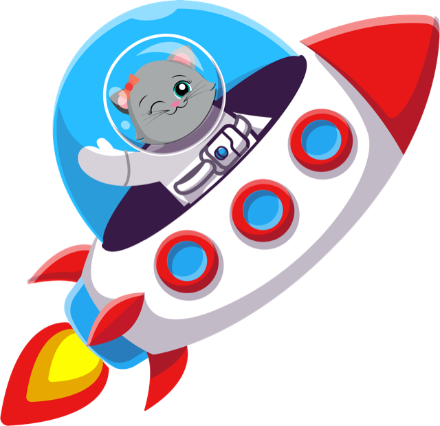 Gata en Nave Espacial - Let's Go!